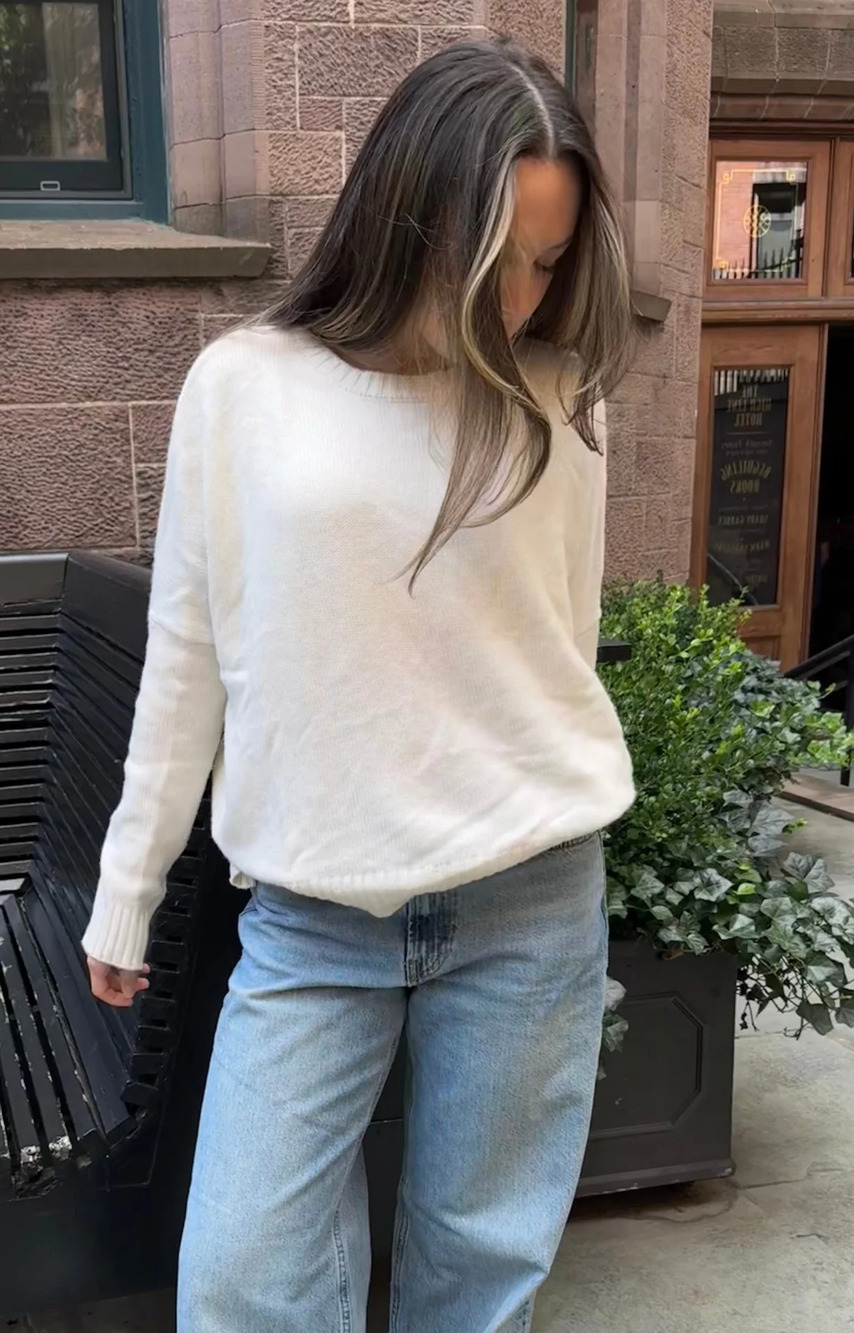 Organic by John Patrick Cashmere Wide Pullover